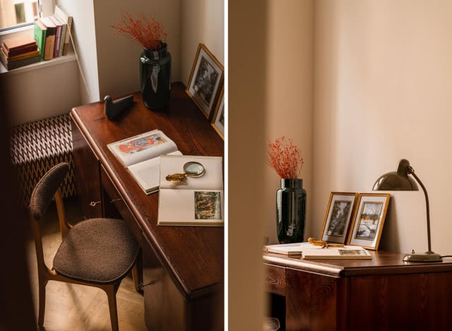 Gabinet w stylu vintage