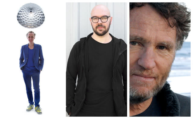 Od lewej: Richard Hutten, Luca Nichetto i David Trubridge.