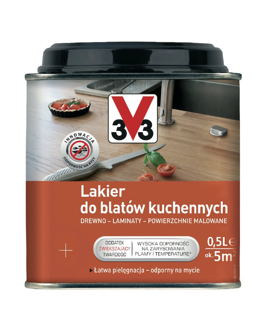 Za półlitrową puszkę lakieru do blatów...