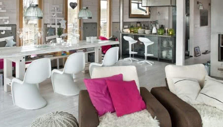 Białe święta w domu w górach