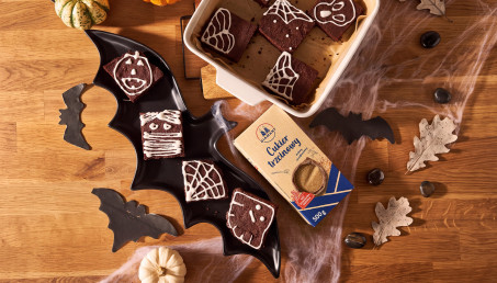 Halloweenowe brownie - prosty przepis na deser