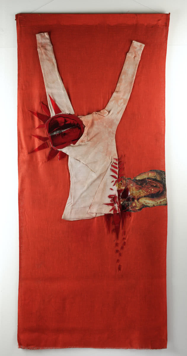 "Sztandar (Rozbieranie do snu)", 1969, sztandar,...