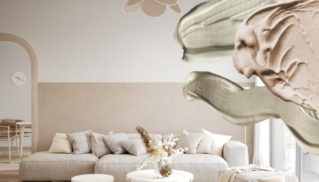 Kolory écru - najpiękniejsze odcienie beżowych farb do salonu!
