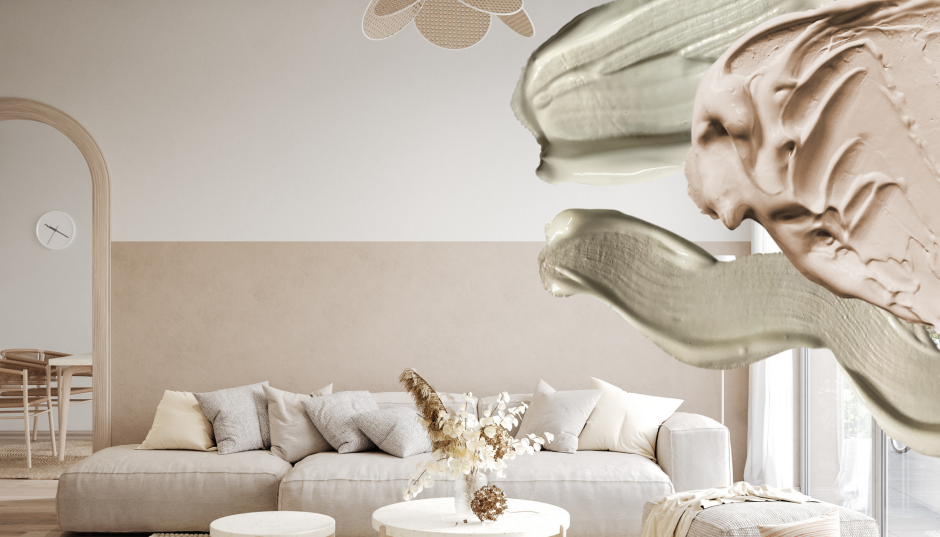 Kolory écru - najpiękniejsze odcienie beżowych farb do salonu!