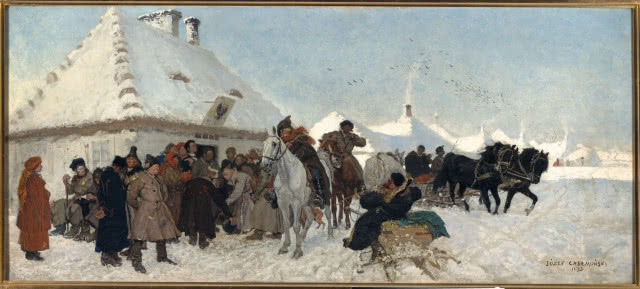 "Sprawa u wójta" Józefa Chełmońskiego