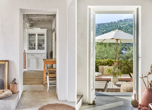 drzwi na taras w starym domu