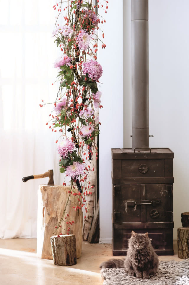 Dekoracja z gałęzi