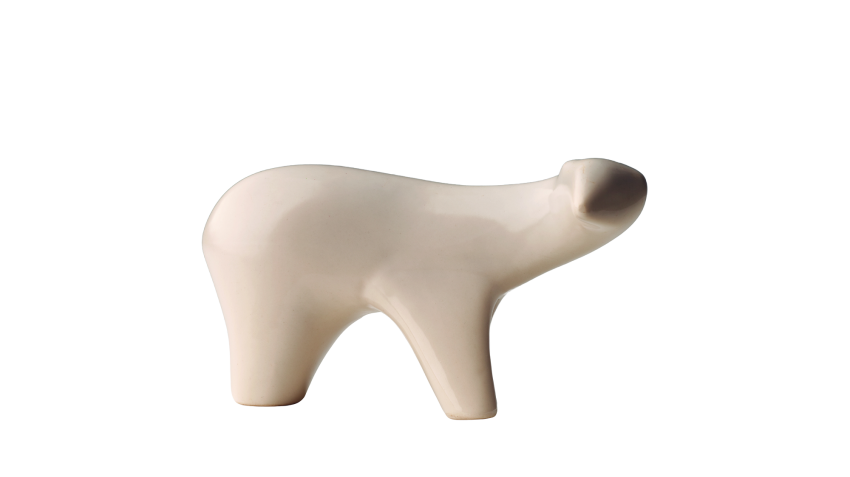 Figurka Niedźwiedź
polarny, ok. 1960 roku,
ZP...