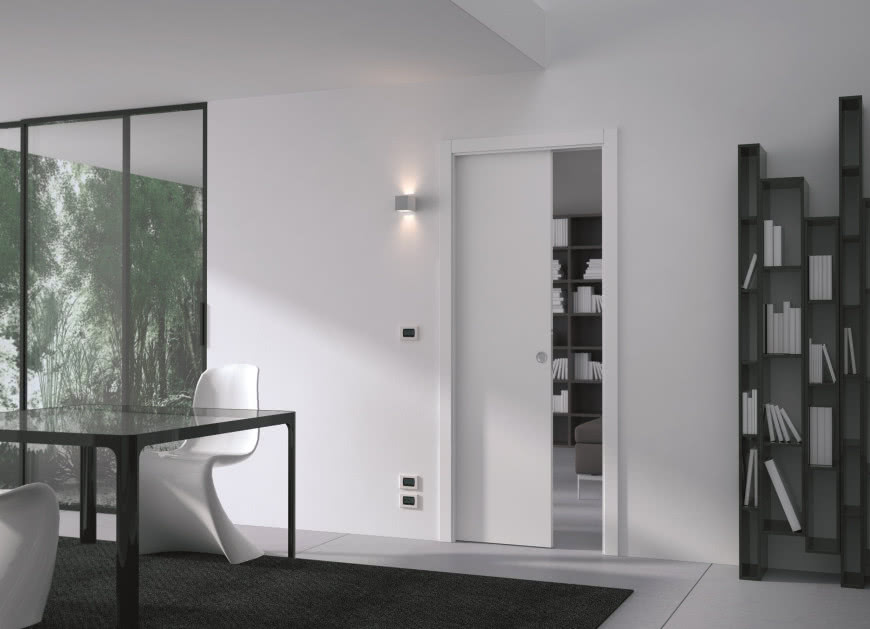 ECLISSE LUCE - system przesuwny do drzwi chowanych