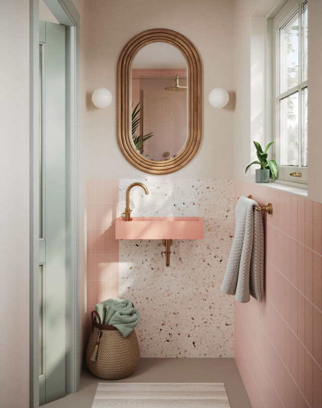 wnętrze utrzymane w kolorach pastelowych