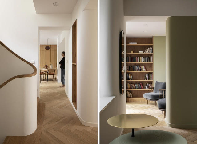 Zaokrąglone ściany w starym domu