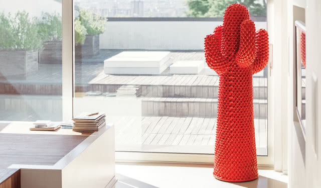 Kolorowy kaktus na biurko