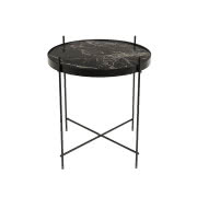 Stolik Cupid z marmurowym blatem, Ø43cm, Zuiver