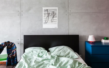 Surowe piękno loftu na warszawskim Mokotowie