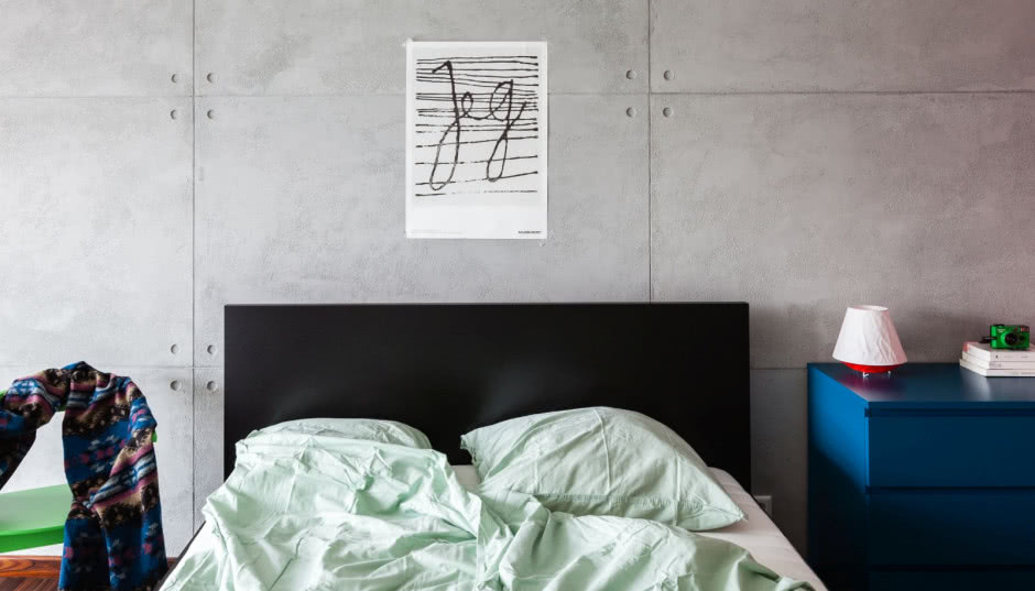 Surowe piękno loftu na warszawskim Mokotowie