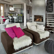 Białe święta w domu w górach