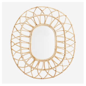 Lustro w bambusowej
ramie, Madam Stoltz,
MILOO HOME, 299 zł