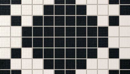 Biało - czarne płytki w łazience