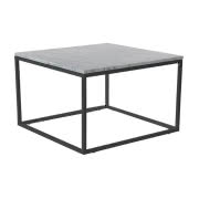 Stolik kawowy Accent, 75 cm, czarny, marmurowy blat, RGE
