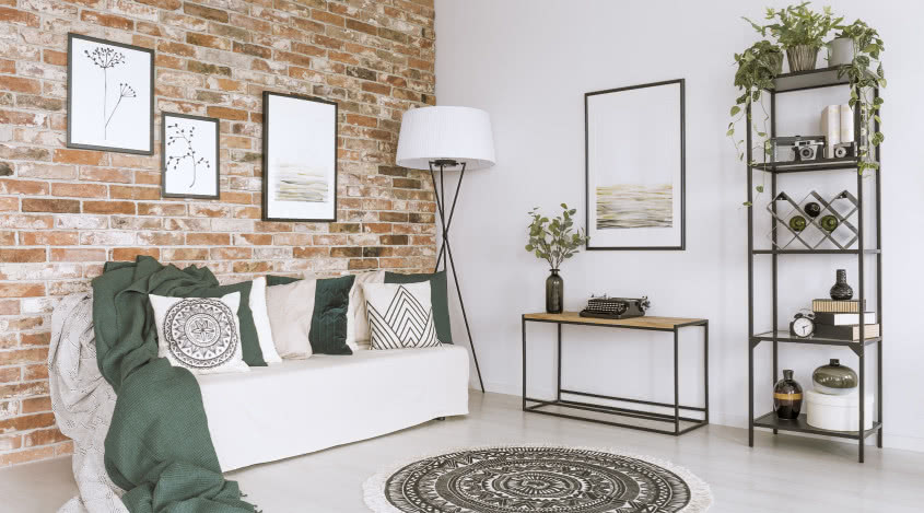 Ściana z cegły - jak wykorzystać ceglaną dekorację we wnętrzu?