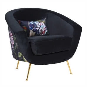 Fotel Bloom obity
aksamitną tkaniną,
INSPIRO DESIGN,
5500 zł