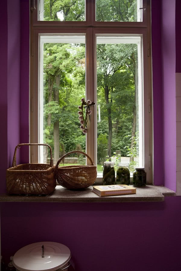 Dekoracja na parapecie w rustykalnym stylu