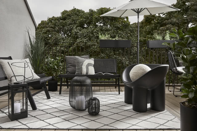 nowoczesny balkon aranżacja