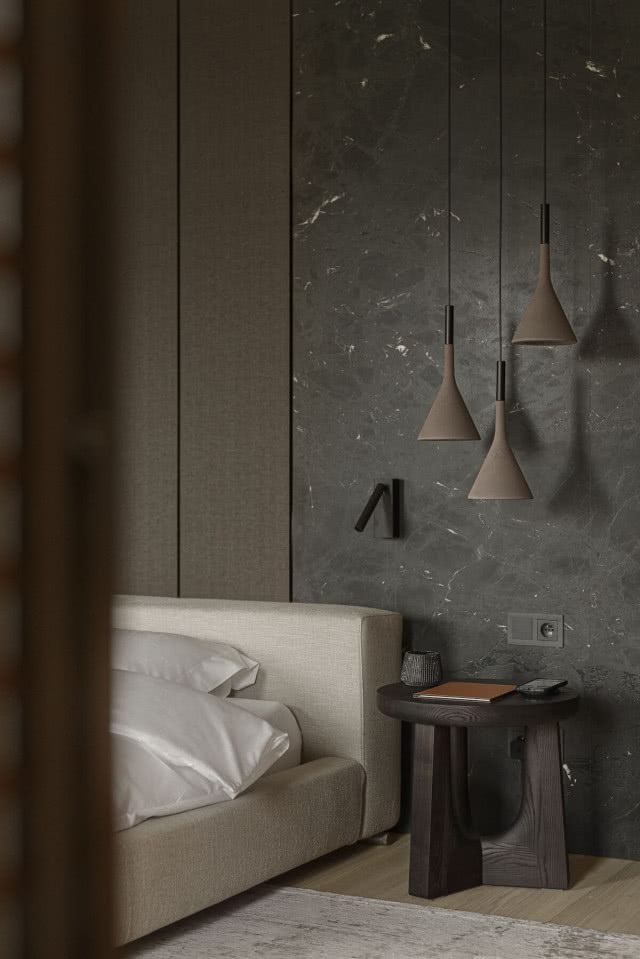 sypialnia oświetlenie nad łóżkiem