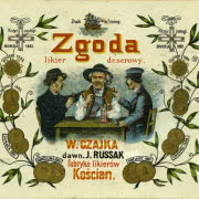 Etykieta likieru Baczewski