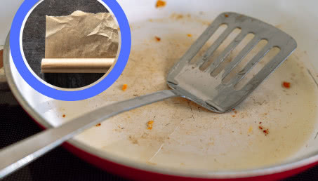 Przypalone patelnie to już nie mój problem. Kawałek materiału z kuchni zastąpił wszystko