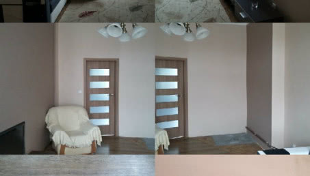 Salon z kominkiem - aranżacja