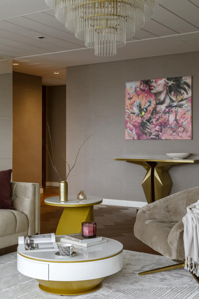 kącik wypoczynkowy w salonie