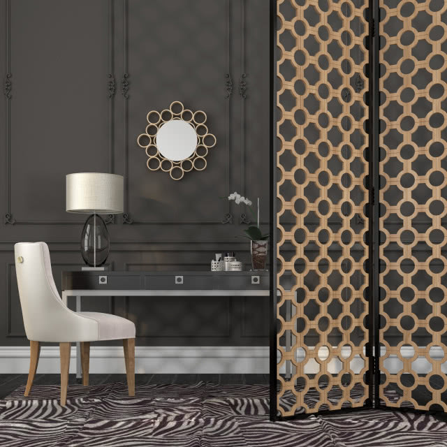 Sypialnia w stylu art deco