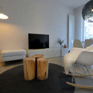 Biały salon, biała sypialnia, biały gabinet - mieszkanie dla relaksu