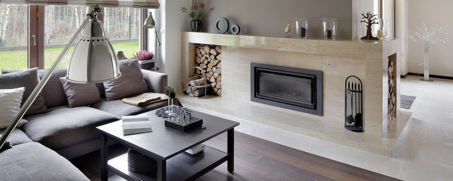 Nowoczesny dom za miastem z ciepłym wnętrzem