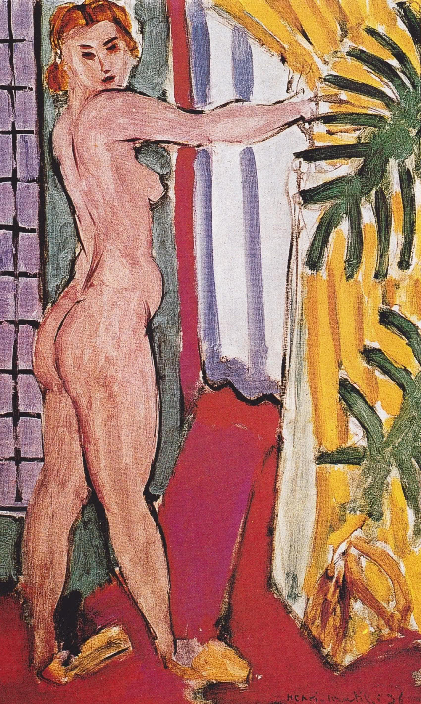 Henri Matisse, "Naga kobieta stojąca przy...