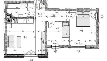 Mieszkanie dla 2 osób - aranżacja