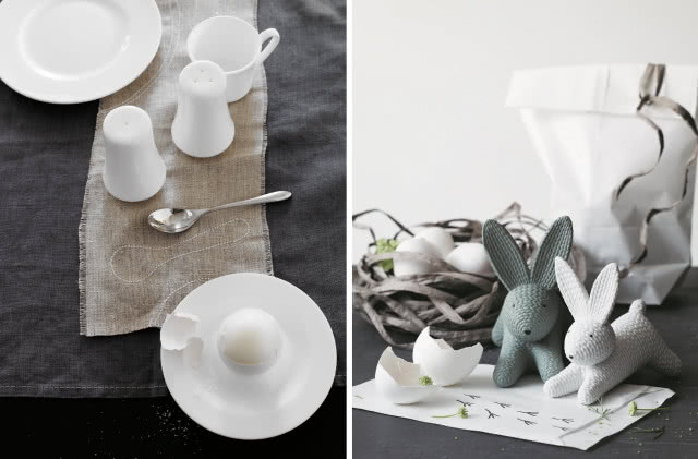 dekoracje wielkanocne w stylu skandynawskim