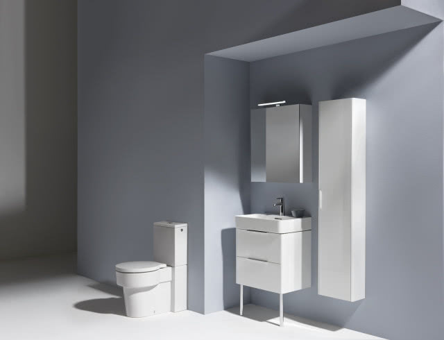 Wiele opcji i funkcjonalność mebli Pro Laufen projektu Petera Wirza