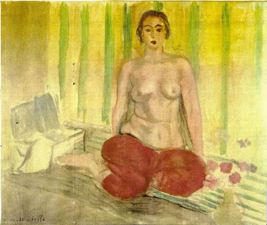 Henri Matisse, "Odaliska w czerwonych spodniach"
