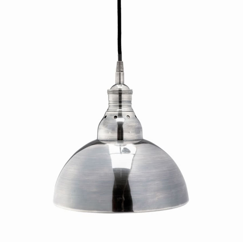 Lampa wisząca, wykończona w antycznym srebrze, Z...