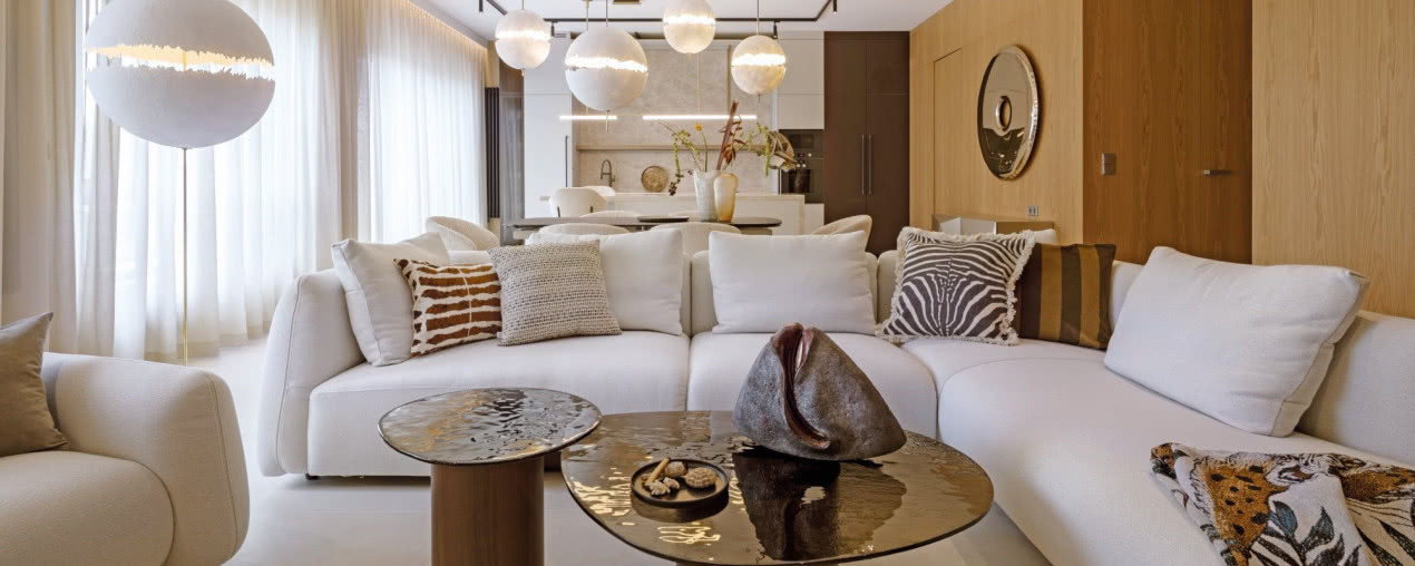 Z miłości do bliskości - 120-metrowe mieszkanie na ostatnim piętrze apartamentowca