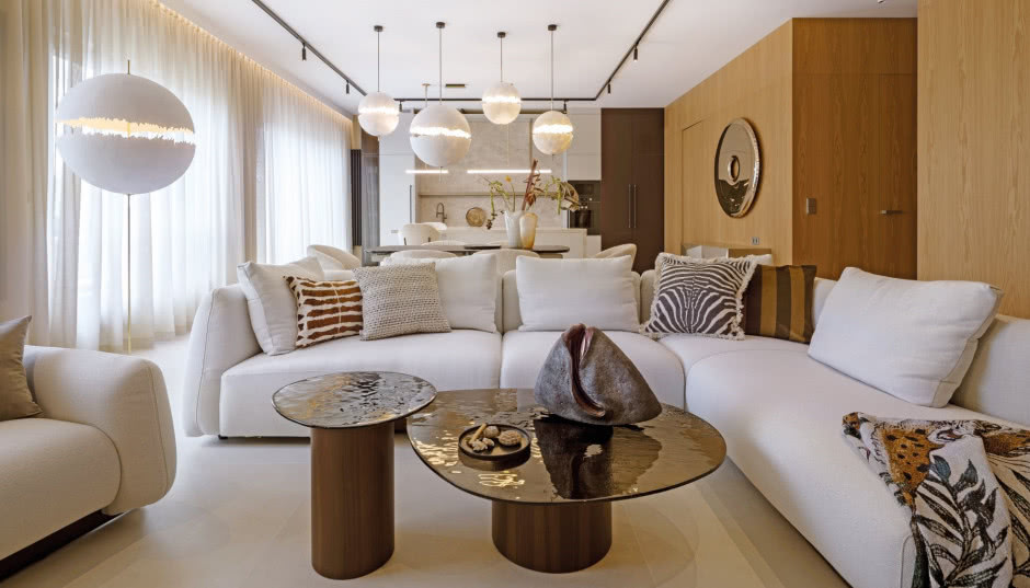 Z miłości do bliskości - 120-metrowe mieszkanie na ostatnim piętrze apartamentowca