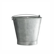 Wiaderko z ocynkowanej blachy