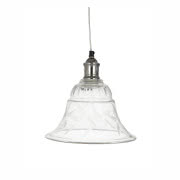 Lampa wisząca Silke ze szkła i aluminium