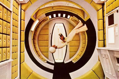 Futurystyczne wnętrza w filmie "2001. Odyseja kosmiczna"