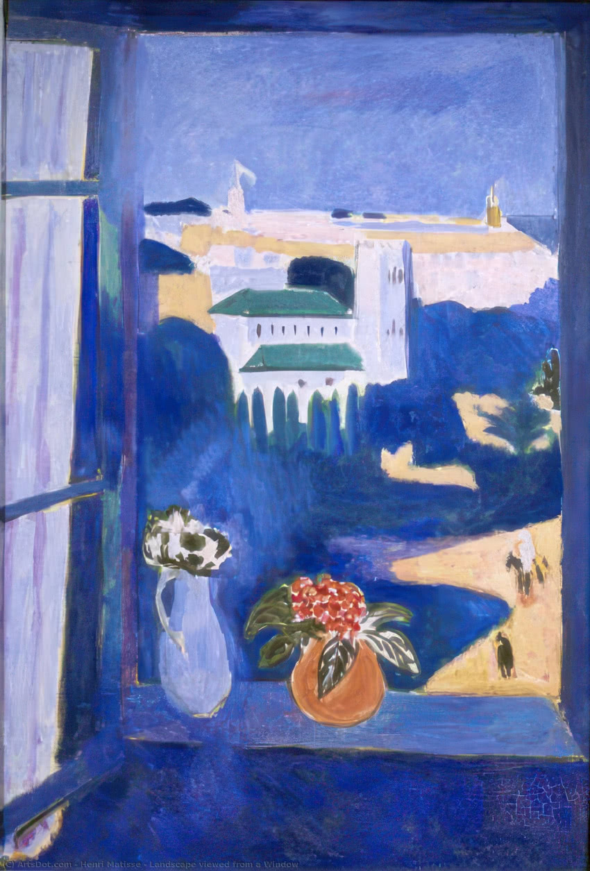 Henri Matisse, "Pejzaż wdziany z okna"
