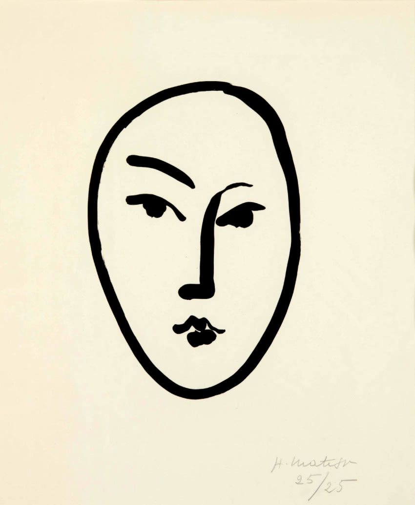 Henri Matisse, "Duża głowa (Maska)"