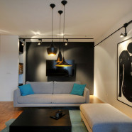 Efektowny minimalizm - mieszkanie dla singla