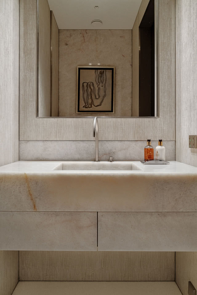 kamienna umywalka kolor alabastrowy